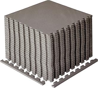 BIGGAMATS Gym Flooring Mat, EVA Foam Exercise Mats, Interlocking Non-Slip Sport Mats, Home Workout, Kids Playmat, Pet Mats and Protective Swimming Pool, Hot Tub Outdoor Underlay Matting 50cm x 50cm