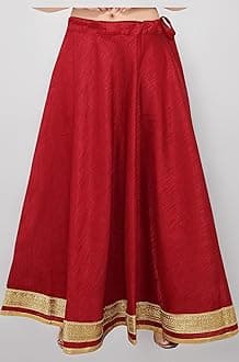 Studio Shringaar Women Polyester Lehenga Skirt