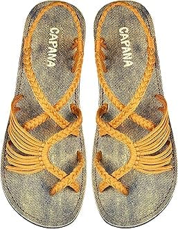 Capana Woven Women's Flat Sandals - Strappy Braided Sandals, Beach Sandals for Women Dressy Summer, Rope Bohemian Sandals, Spring Casual Womens Shoes, Comfy Boho Flats for Teen Girls – Banyan