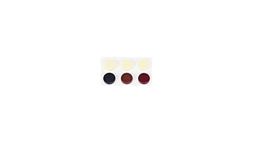 Colored Uria Stone Backgammon Game Discs - 30 Pc Set (Maroon & Ivory)