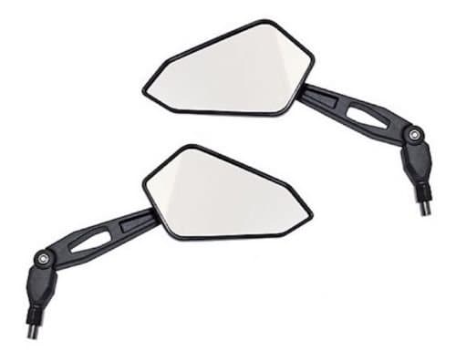 Mirror Set Left Right Rear View Mirror Kit E Approved. Black M10 for Triumph.