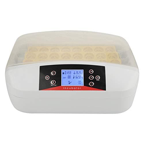 Egg Incubator with Automatic Egg Turning, 32 Eggs Fully Automatic Incubator with Temperature Control Alarm System Humidity Sensor for Chickens Ducks Goose Birds Parrot Quail