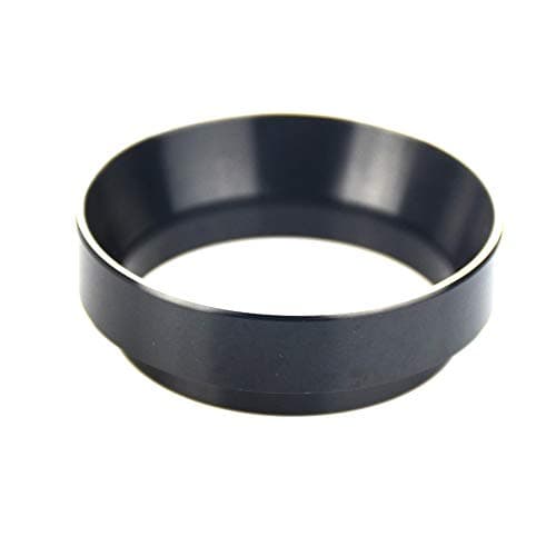 Ghair2 Coffee Replacement Ring, 1PC 58mm Intelligent Dose Ring for Making Coffee Beer Bowl Powder Tool for Barista Espresso Machine(Black)