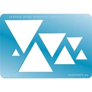 Cool Tools - Jewelry Shape Template - Equilateral Triangle