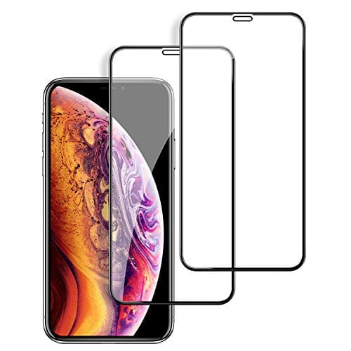 iPhone XS Max Screen Protector Tempered Glass (2 Packs), 6D Screen Protector, High Clear, Anti Impact Scratch and Fingerprint, Case Friendly Compatible for iPhone XS Max