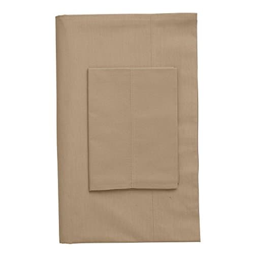 Classic Percale Flat Sheet, Twin, Sand