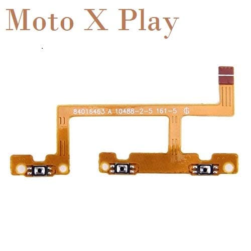 Ashish Volume Up Down Power On Off Button Key Flex Cable Replacement Part Compatible for Motorola Moto X Play