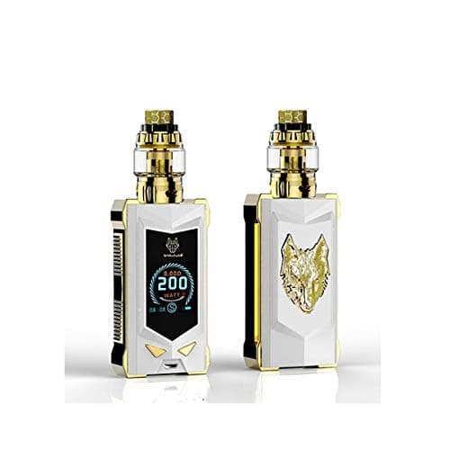 Authentic Snowwolf Mfeng Starter Kit 200W TC Box Mod Kit TPD Compliant No Nicotine Tobacco Free (Full SS)