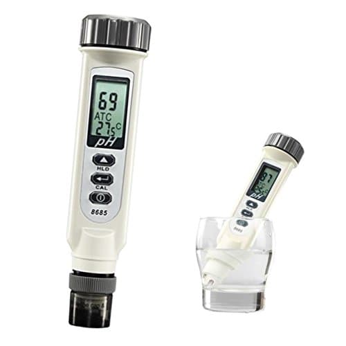 Digital PH Meter,AZ Digital PH Temperature Meter,Big LCD Waterproof pH Pen,High Accuracy Household PH Tester for 0-14 Water Quality Test and ATC