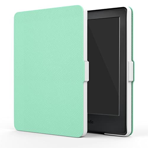 MoKo Case for Kindle E-reader (8th Generation 2016) - The Thinnest and Lightest Cover with Auto Wake/Sleep for Amazon Kindle (6 Display, 8th Gen 2016 Release), Mint GREEN
