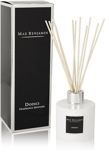 Max Benjamin Reed Diffuser - DODICI . Gift Boxed. 150ml. Up To 16 wks Scenting. Safe flameless and constant fragrance.
