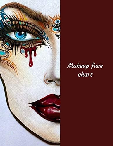 Makeup Face Chart: A Professional Blank Face Chart for Makeup Artists