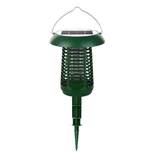 Versatile Solar-Powered UV Bug Zapper, Insect Killer & LED Garden/Camping Lamp with UL Adapter