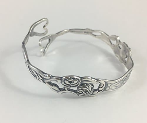 Silver Rose Spoon Bracelet