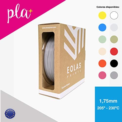 Eolas Prints | PLA Filament 1.75 | 3D Printer | Made in Europe | Food Safe and Toy Making | 1,75 mm | 1 kg | Gey