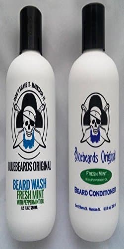 Bundle - 2 Items: Bluebeards Original Fresh Mint Beard Wash and Bluebeards Original Fresh Mint Beard Conditioner - 8.5 fl 0z Each