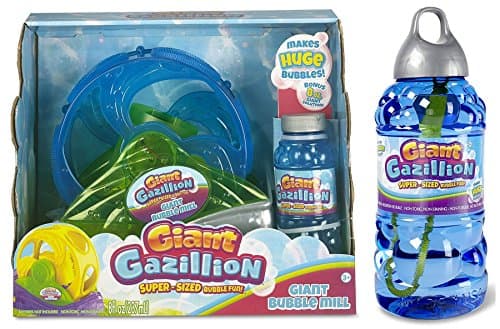 Giant Gazillion Bubble Bundle - Blue Bubble Solution and Giant Bubble Mill Blue - 2 Items Supplied (Dispatched From UK)