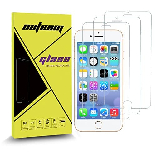 iPhone 6 6s Plus Screen Protector 3 Pack iPhone 6 Plus Tempered Glass Screen Protector for Apple iPhone 6 Plus 0.26MM Thickness 9H Hardness 5.5 inch Screen Protector (iPhone 6 Plus)