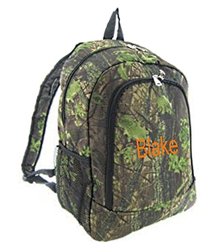 Personalized Camouflage School Backpack (Mossy Oak Pattern)