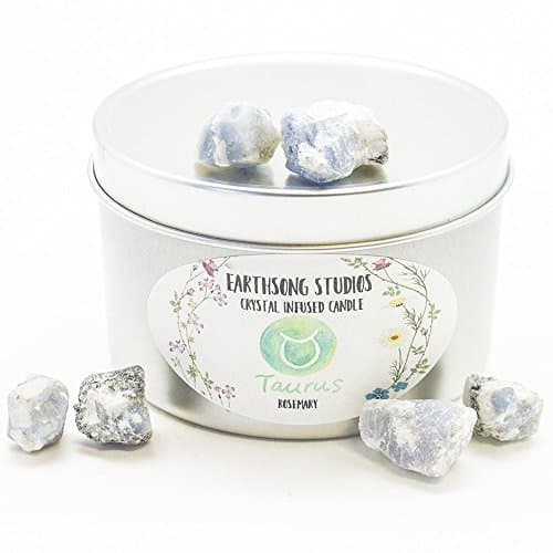 Taurus Aromatherapy Crystal Candle