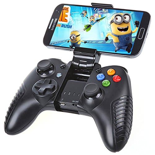 Wireless Bluetooth Gamepad Controller Joystick Touch and iCade for Iphone / Android TV BOX / Mini PC / Smartphone / Tablet PC / TV Box + IOS supported - Black
