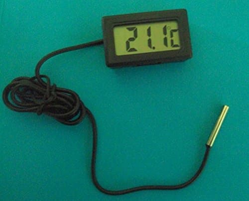 Generic LCD Digital Temperature Thermometer Moisture-Resistant, Strong Anti-Interference For Home Wall, Car, Indoor, Refrigerator Fridges Freezers Temperature Accurate ± 1°C (Black)