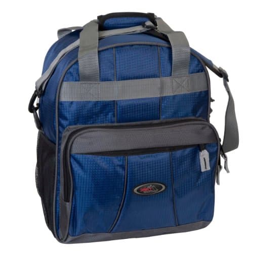 BACKPACK SKI BOOT BAG w/POCKET - BLUE