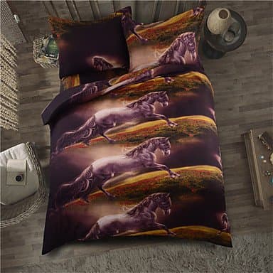 Galloping Horses /3D Bedding Sets 100% Polyester Queen/Double/King/Twin Size , cal king