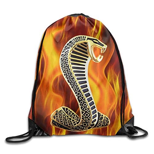 MPOD Ford Cobra Logo Drawstring Backpack Bag