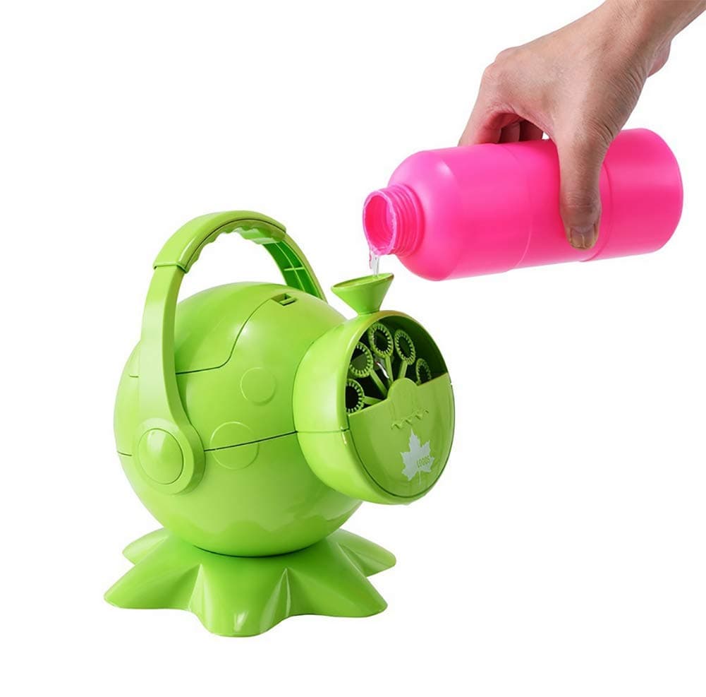 saa Fully automatic Bubble Machine Toy child will not Leaking water Colorful Bubble Electric Replenisher blowing Bubbles