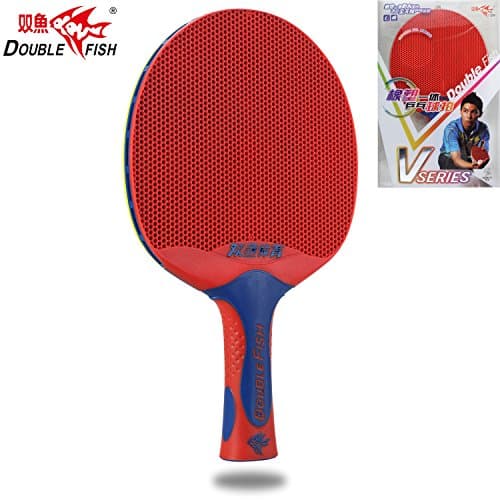 Double Fish 1-Pack Performance-Level Table Tennis Racket Professional Advanced Ping Pong Paddle with Approved Rubber for Tournament Play Training Games