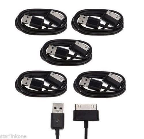 5x USB Sync Data Cable Charger Samsung Galaxy Tab Note 7.0 7.7 8.9 10.1 Tablet 2