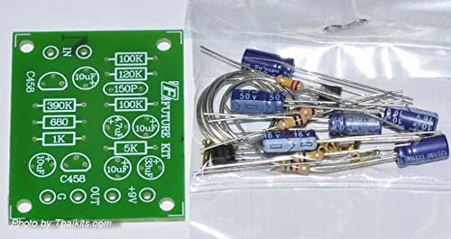 Simple Dynamic Microphone 2 transistor Preamplifier Kit Unassembled kit 9VDC