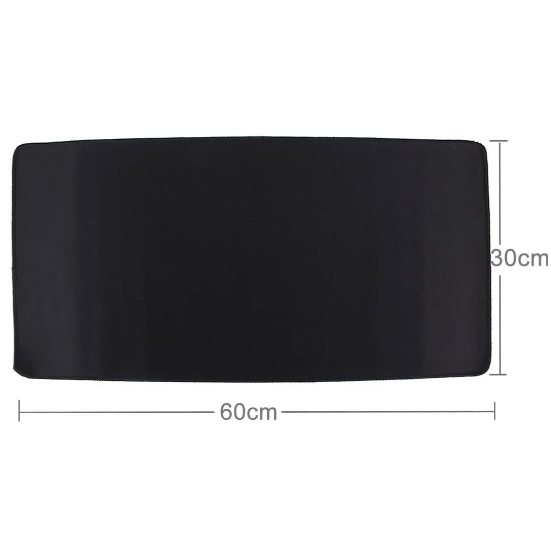 Computers Mouse Pads Extended Large Solid Black Color Gaming and Office Keyboard Mouse Pad, Size: 60cm x 30cm Computers Accessories