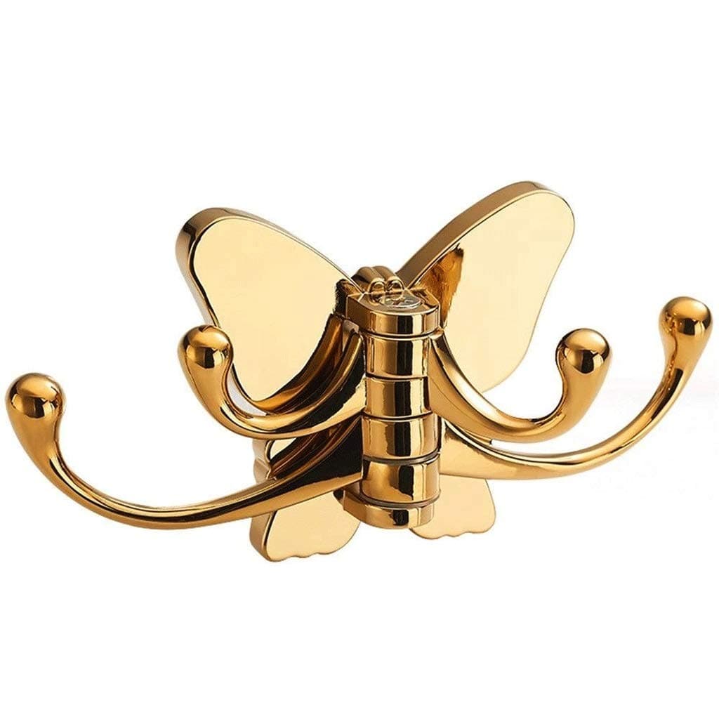 YWSZJ Creative Solid Rotating Butterfly Hook, Single Coat Hook, Wall Hanging Door, Coat Hook
