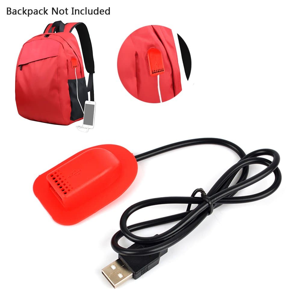 TWAYRDIO Backpack Red DIY External Adapter with USB Extend Interface Charging Cable Cord