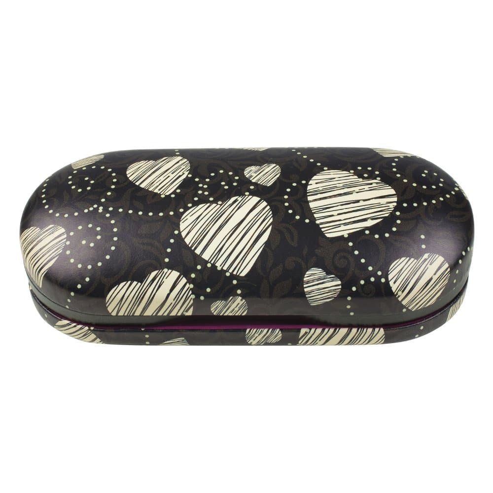 Dual Glasses Case for Two Frames -Built-In Mirror-By OptiPlix