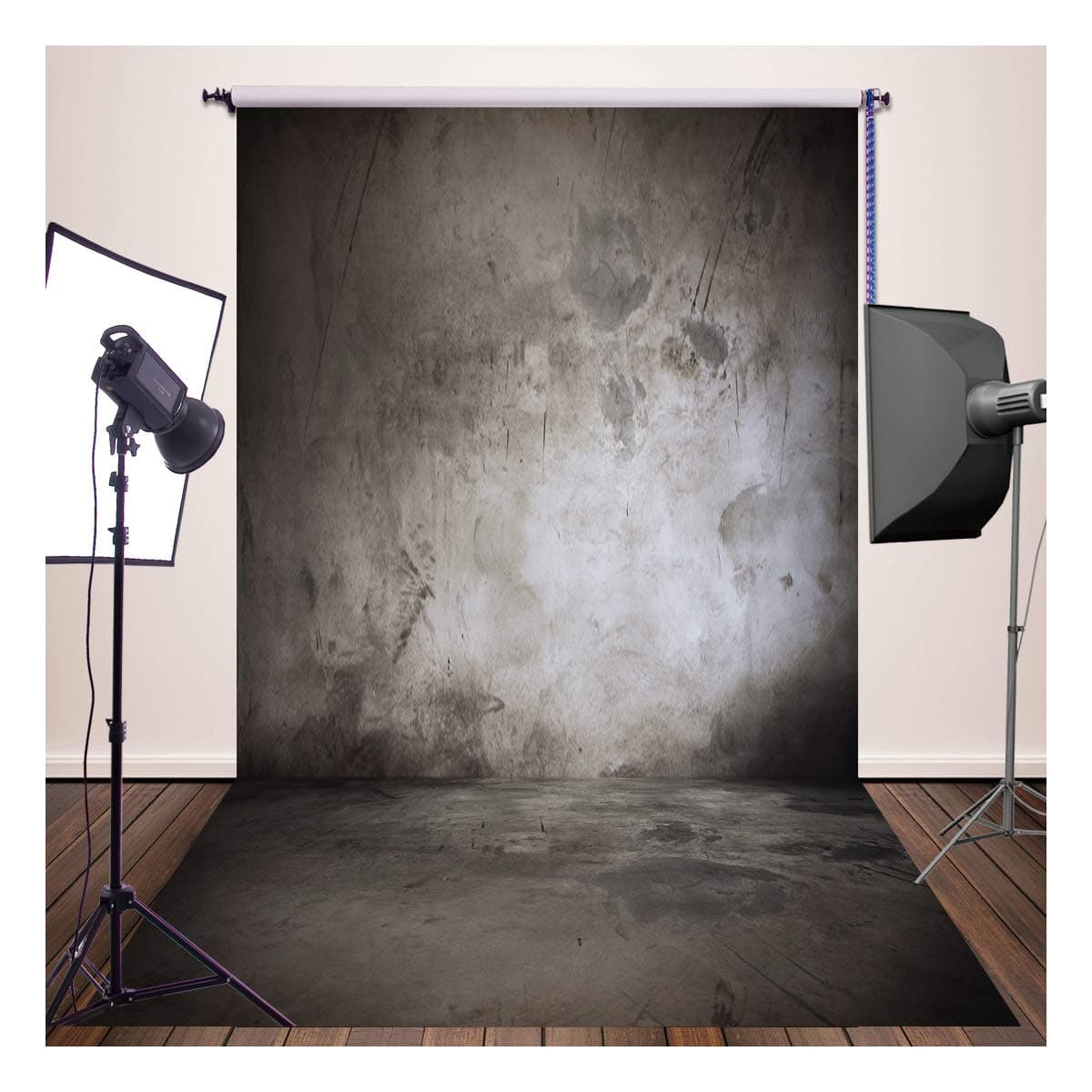 5x10ft Dary gery solid wall photography backdrop background xt-3033