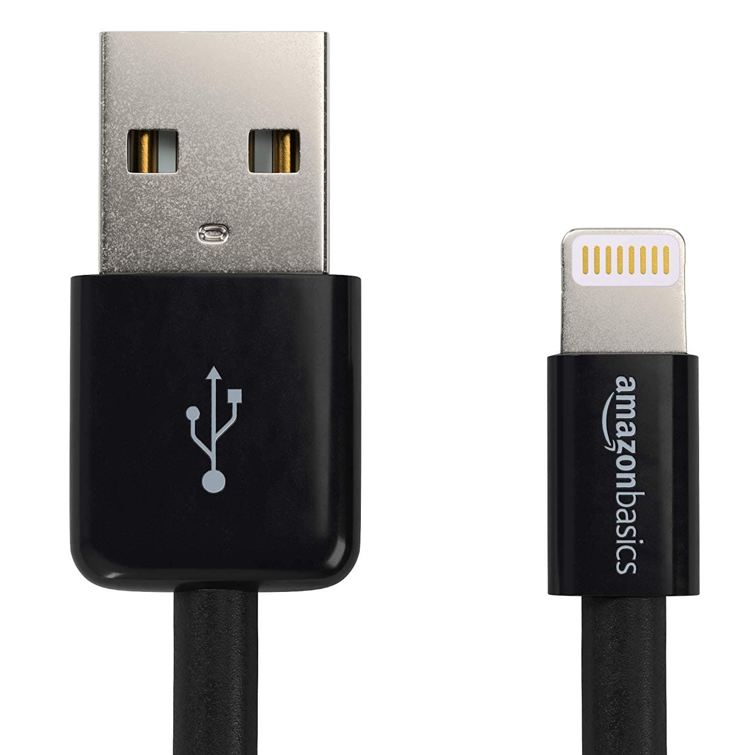 AmazonBasics Apple Certified Lightning to USB Cable 2-Pack - 3 Feet (0.9 Meters) - Black