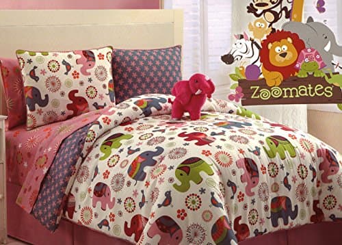 9 Pc Full Zoomates Elephant Bedding Set
