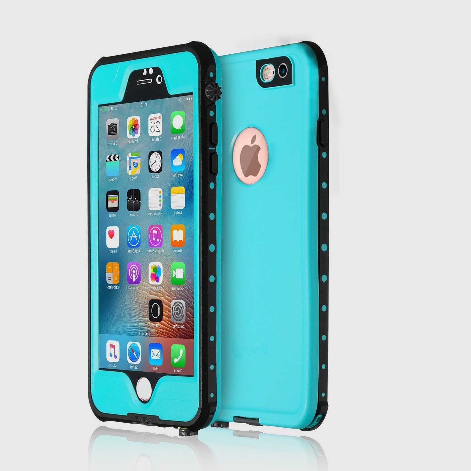 REPPO iPhone 6 plus Waterproof Case , iphone 6s plus case Shockproof Snowproof Dirtproof full Protective Case for iPhone 6/6s plus 5.5 inch (P-BLUE)