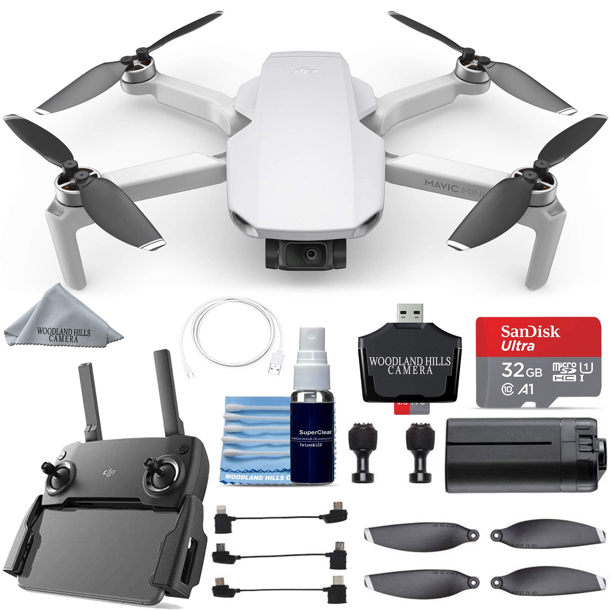 DJI Mavic Mini Portable Drone Quadcopter Ultimate Basics Bundle Kit - CP.MA.00000120.01