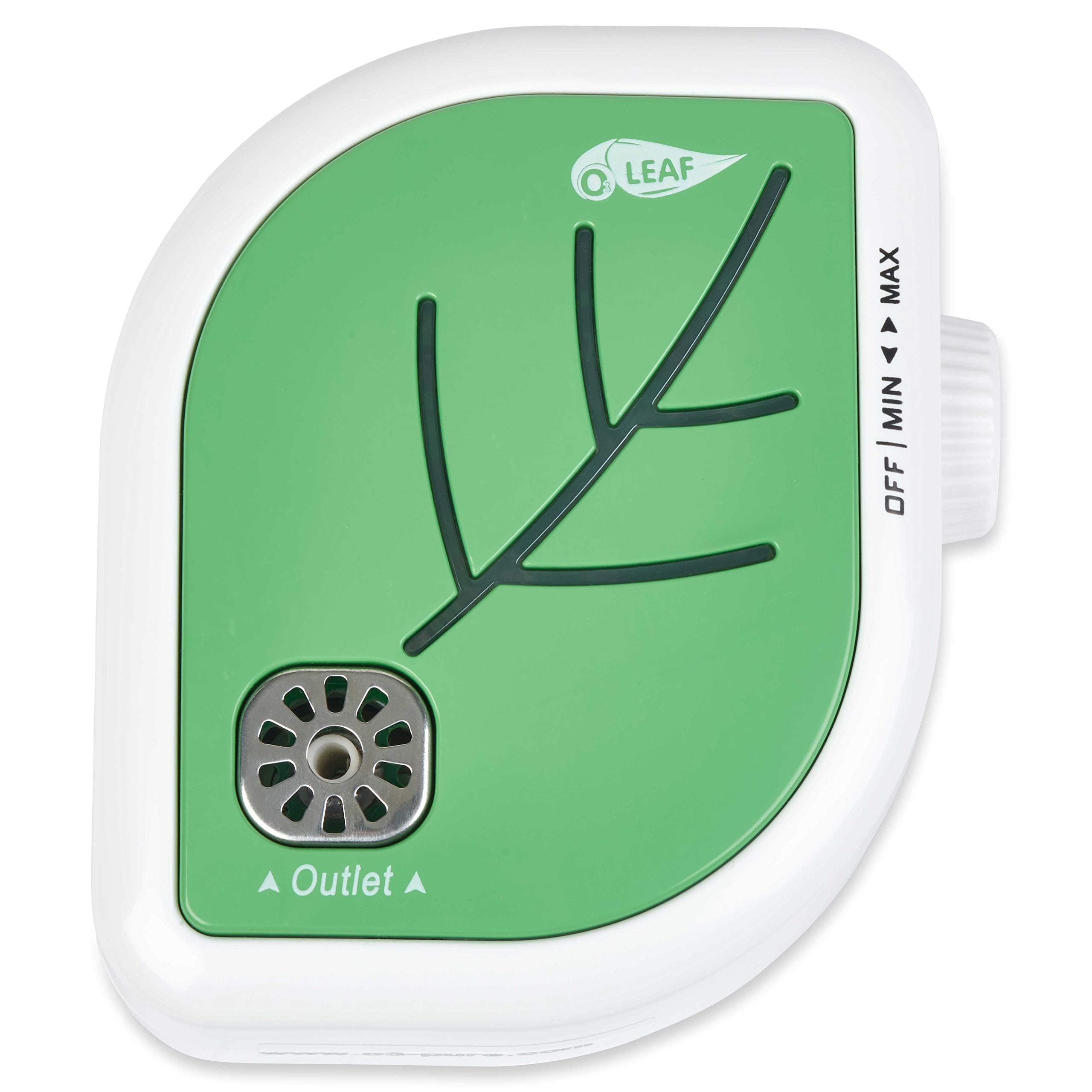 O3 LEAF Plug-In Adjustable Ionic Ozone Air Purifier (GREEN)