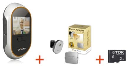 Brinno PHV133012 Bundle (Digital PeepHole Viewer + Motion Sensor + Micro SD Card)