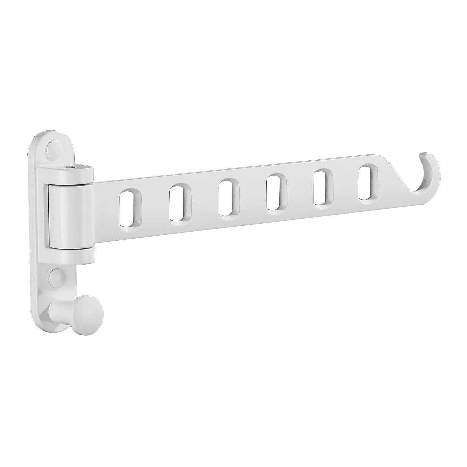 JOOM Laundry Drying Rack Wall Mounted Clothes Drying Rack Clothes Hanger -Coat Hanger Holder White