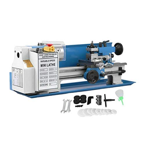 7 x 14 Inch 0.01mm Precision Variable-speed Mini Metal Lathe 550W 2250 RPM (7’’x 14’’)