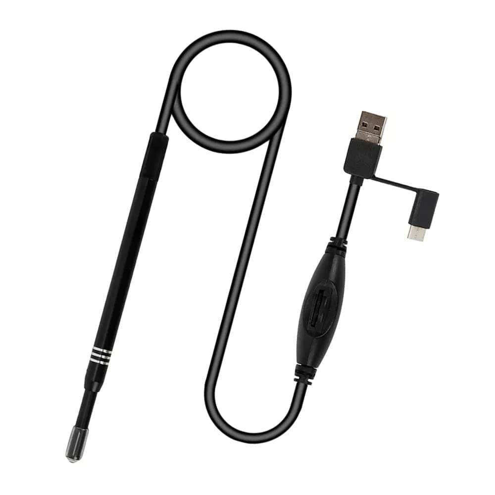 Tobo Visual Earwax Cleaner Android Endoscope Camera OTG Android USB Otoscope Ear Health Care Inspection Tool Camera, Earpick Endoscope Camera.(130-mega) - TD-591IM
