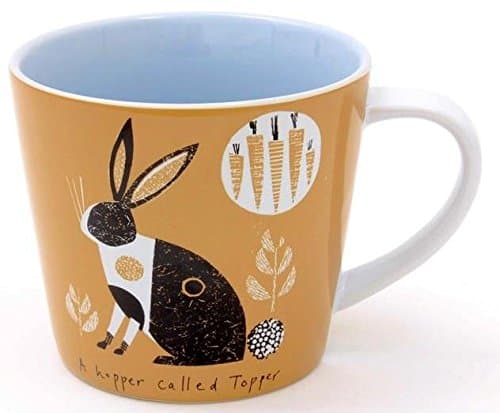 Jane Ormes Rabbit Mug, Ceramic, Multi-Colour, 10x10x9 cm