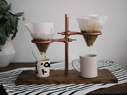 Double Pour Over Coffee Stand - Copper
