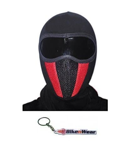 Face Mask With Keychain (Red)